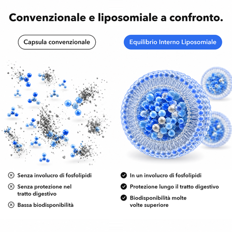 Equilibrio Interno Liposomiale: Convenzionale e liposomiale a confronto
