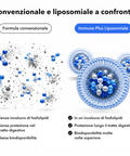 Immune Plus Liposomiale: Convenzionale e liposomiale a confronto
