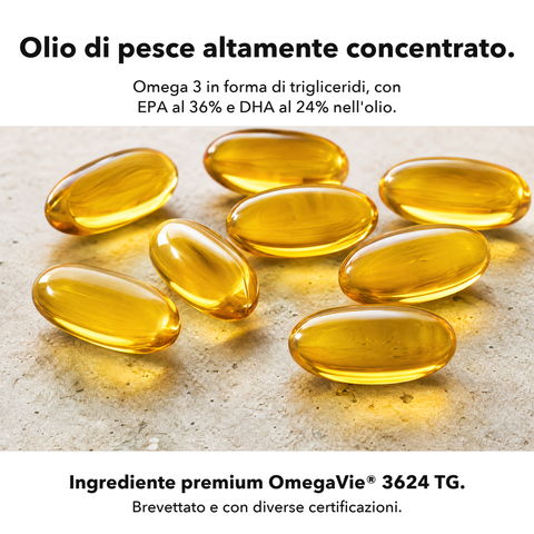 Omega 3: Olio di pesce altamente concentrato