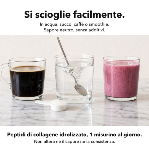 Collagene Marino: Si scioglie facilmente