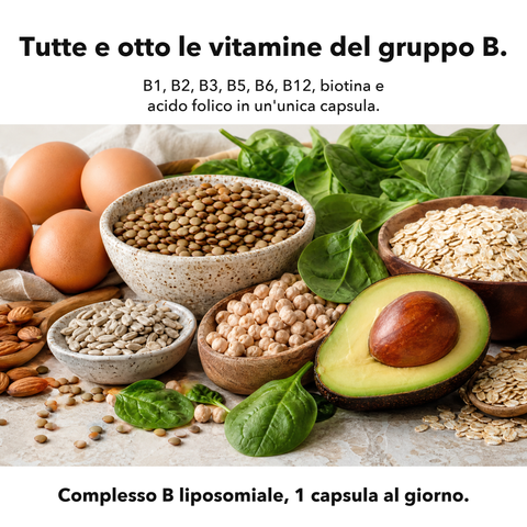 Complesso Vitaminico B Liposomiale: Tutte e otto le vitamine del gruppo B