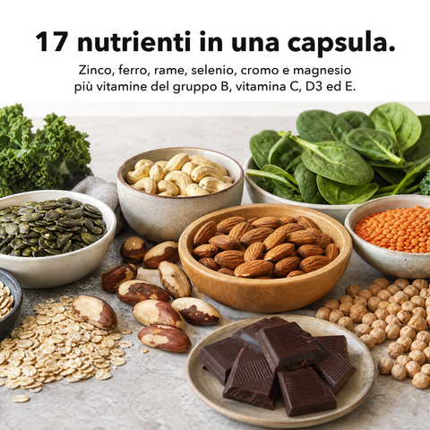 Multiminerale Liposomiale: 17 nutrienti in una capsula