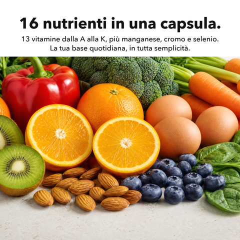 Multivitaminico Liposomiale: 16 nutrienti in una capsula