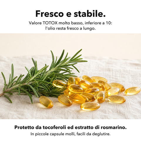 Omega 3: Fresco e stabile