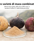 Radice di Maca Liposomiale: Tre varietà di maca combinate