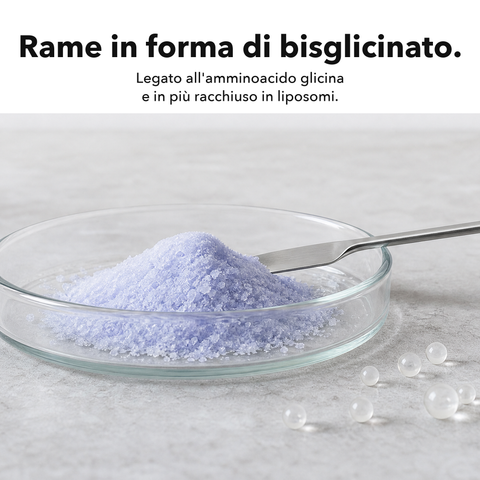 Rame Liposomiale: Rame in forma di bisglicinato