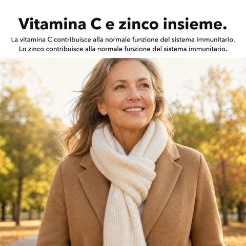 Vitamina C + Zinco Liposomiale: Vitamina C e zinco insieme