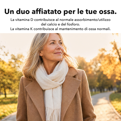 Vitamina D3+K2 Liposomiale: Un duo affiatato per le tue ossa
