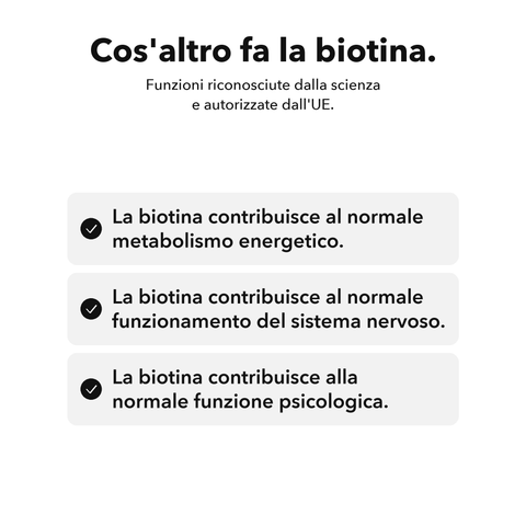 Biotina Liposomiale: Cos'altro fa la biotina