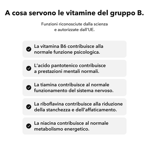 Equilibrio Interno Liposomiale: A cosa servono le vitamine del gruppo B