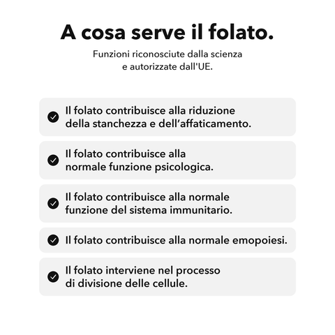 Inositolo + 5-MTHF Liposomiale: A cosa serve il folato
