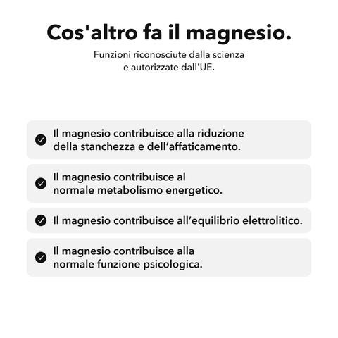 Magnesio Liposomiale (Capsule): Cos'altro fa il magnesio