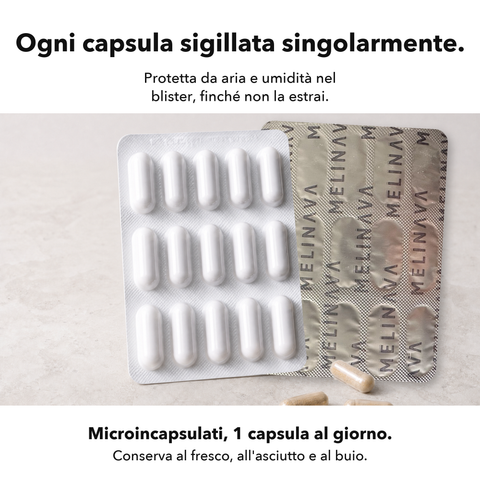 Probiotici Microincapsulati: Ogni capsula sigillata singolarmente