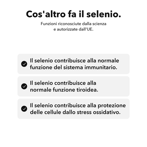 Selenio Liposomiale: Cos'altro fa il selenio