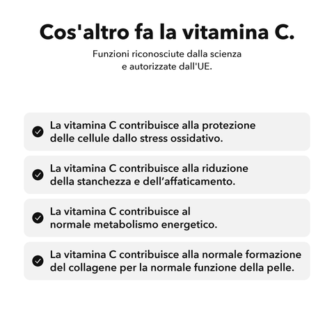 Vitamina C Liposomiale (Capsule): Cos'altro fa la vitamina C