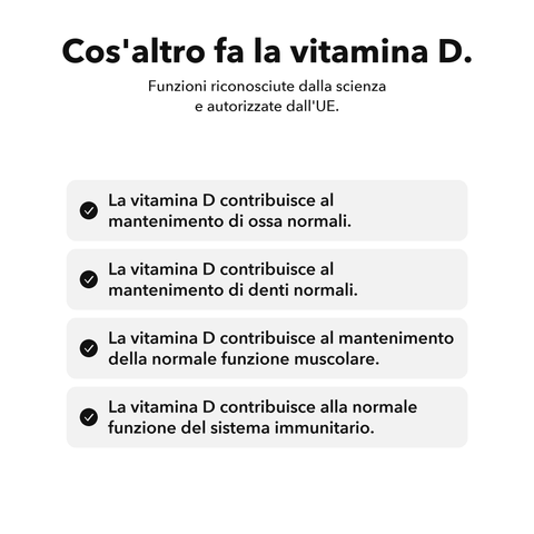 Vitamina D3+K2 Liposomiale (Capsule): Cos'altro fa la vitamina D