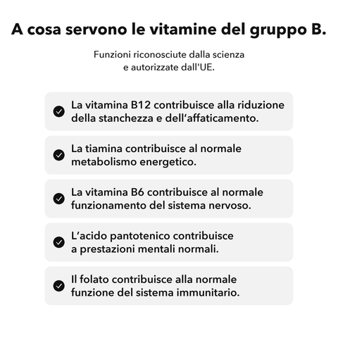 Complesso Vitaminico B Liposomiale: A cosa servono le vitamine del gruppo B