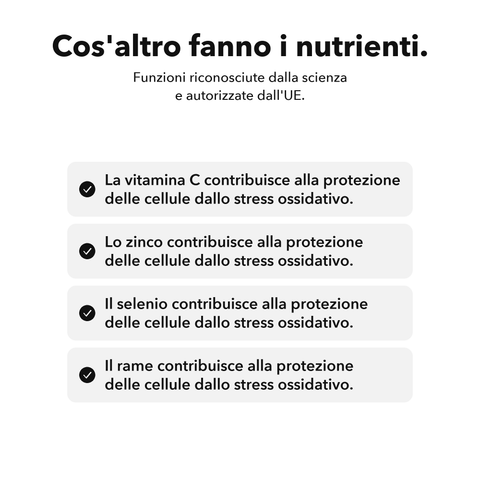 Immune Plus Liposomiale: Cos'altro fanno i nutrienti