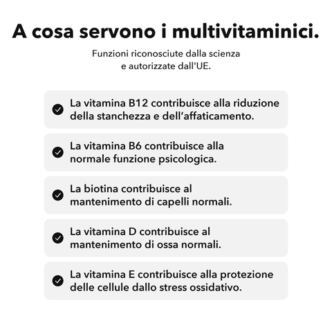 Multivitaminico Liposomiale: A cosa servono i multivitaminici