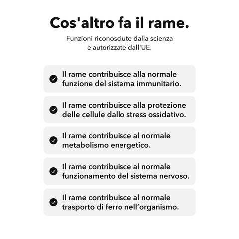 Rame Liposomiale: Cos'altro fa il rame