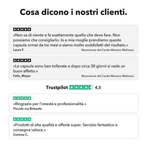 Estratto di Cardo Mariano Liposomiale: Cosa dicono i nostri clienti