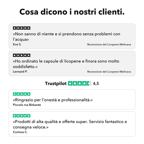 Licopene Liposomiale: Cosa dicono i nostri clienti