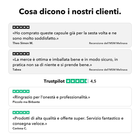 MSM Liposomiale: Cosa dicono i nostri clienti