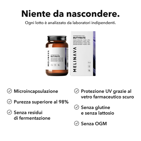 Butirrato Microincapsulato: Niente da nascondere