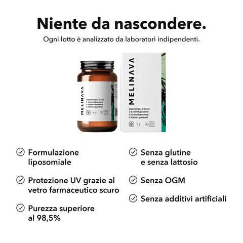 L-Lisina Liposomiale: Niente da nascondere
