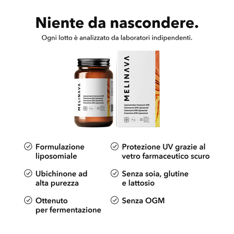 Coenzima Q10 Liposomiale: Niente da nascondere