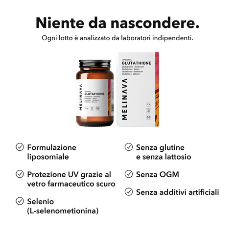 Glutatione Liposomiale: Niente da nascondere