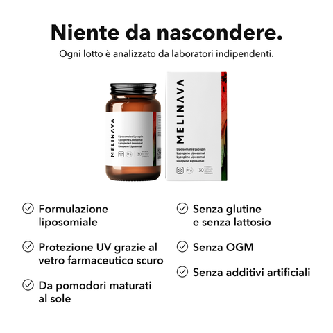 Licopene Liposomiale: Niente da nascondere