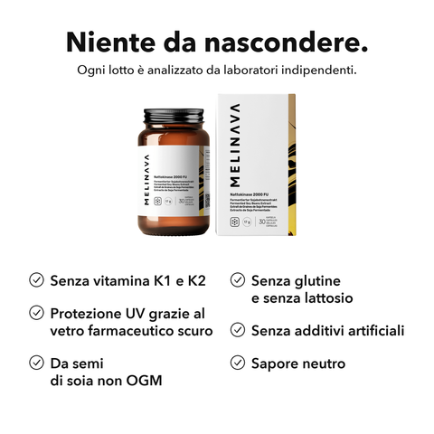 Nattokinasi 2000 FU: Niente da nascondere
