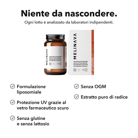 Ashwagandha Liposomiale (Capsule): Niente da nascondere