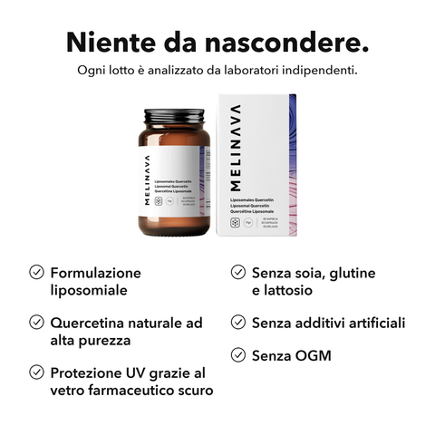 Quercetina Liposomiale: Niente da nascondere