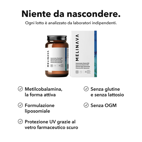 Vitamina B12 Liposomiale (Capsule): Niente da nascondere