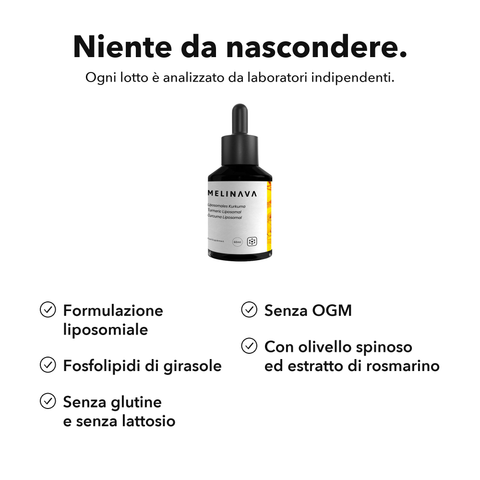 Estratto di Curcuma Liposomiale: Niente da nascondere