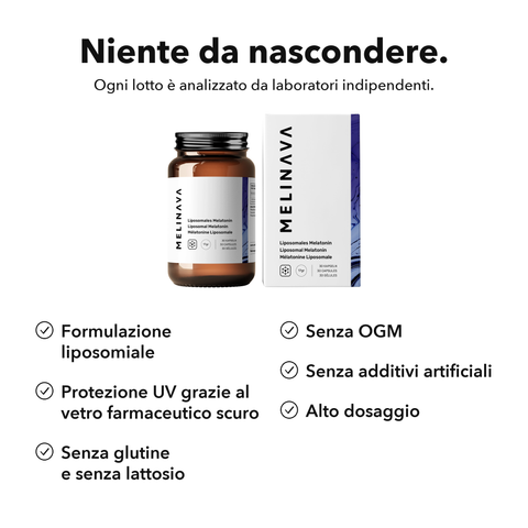 Melatonina Liposomiale: Niente da nascondere