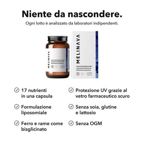 Multiminerale Liposomiale: Niente da nascondere