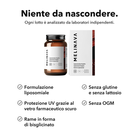 Rame Liposomiale: Niente da nascondere