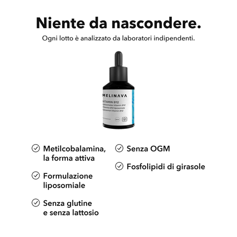 Vitamina B12 Liposomiale: Niente da nascondere
