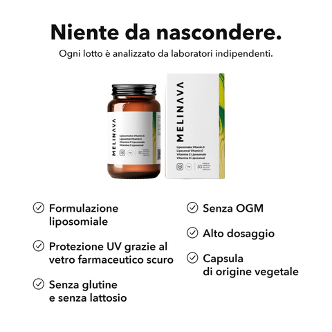 Vitamina C Liposomiale (Capsule): Niente da nascondere