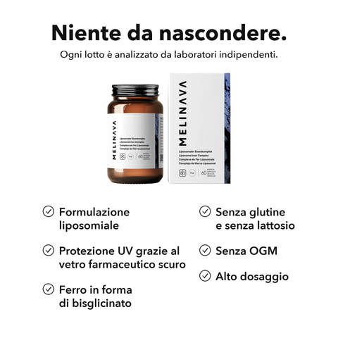 Complesso di Ferro Liposomiale: Niente da nascondere