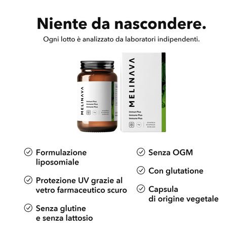 Immune Plus Liposomiale: Niente da nascondere