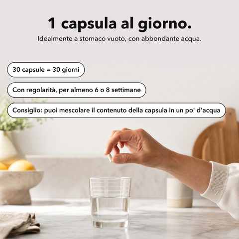 Acido Alfa-Lipoico Liposomiale (ALA): 1 capsula al giorno