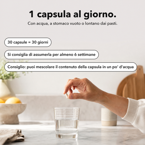 L-Arginina Liposomiale: 1 capsula al giorno