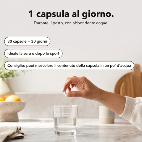 Magnesio Liposomiale (Capsule): 1 capsula al giorno