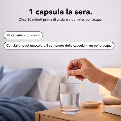 Melatonina Liposomiale: 1 capsula la sera