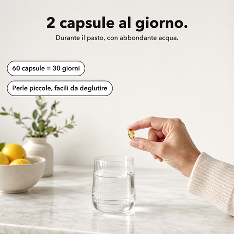 Omega 3: 2 capsule al giorno